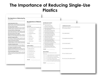 The Importance of Reducing Single-Use Plastics