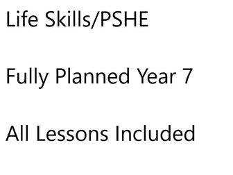 Year 7 Life Skills Lessons
