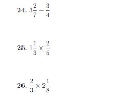 mixed operations between fractions mixed numbers and whole numbers