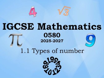 1.1 Types of numbers