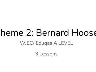Bernard Hoose - unit of work, WJEC/ Eduqas