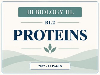 IB Biology Proteins MCQ Practice | IB Biology HL B1.2