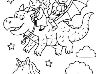 Zog and the Flying Doctors Inspired Colouring Page