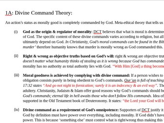 Ethics Paper 3 WJEC Eduqas Revision