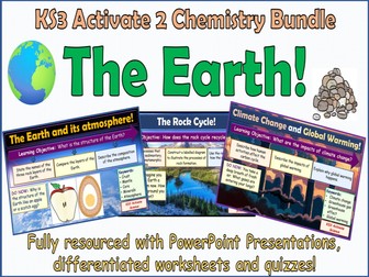 The Earth Activate 2 KS3 Science bundle