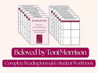 Beloved by Toni Morrison – Complete Reading Journal & Student Workbook