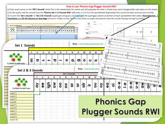 Phonics Gap Plugger Sounds RWI