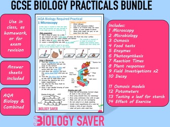 GCSE Biology Practicals Bundle