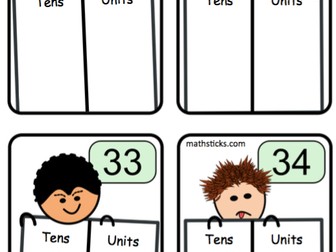 Place Value Two digit Numbers - Worksheets