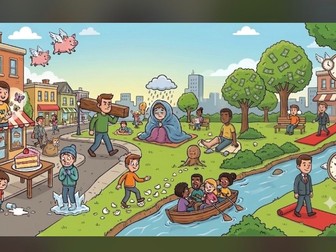 Eye spy the Idioms - Visual idiom game for vocabulary & language comprehension | KS1\SEN