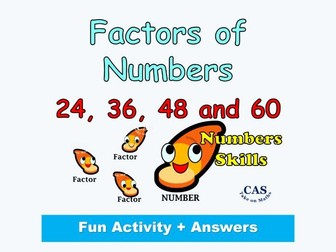 Factors of Number Puzzle 1