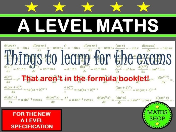 A Level Maths Revision | Teaching Resources