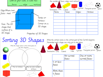 Year 3   Year 4 Shape Bundle 2d, 3d Shapes And Angles 