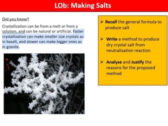 Required Practical AQA: Making Salts (for GCSE Revision)