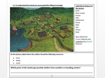 KS2 Viking land use geography resource