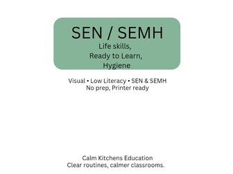 Life Skills & Ready to Learn  SEN / SEMH Visual Pack