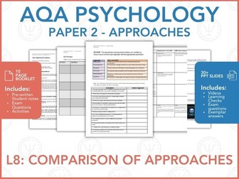 L8. Comparing Approaches - AQA Psychology - Paper 2