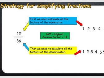 Maths - Simplifying Fractions KS2