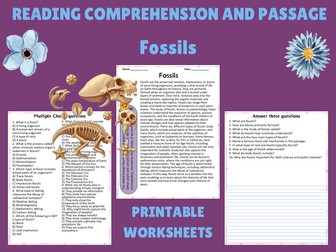 Explore Fossils: Engaging Reading Material and Quiz Questions