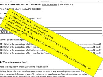 AQA Practice papers for KS3 or KS4 Foundation