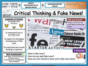 Critical thinking and Fake News