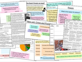 KS3 Crime and Punishment - Complete unit of work!