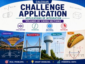 Volume by Cross Sections Calculus Workbook