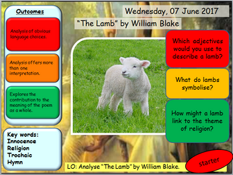 Romantic poetry SOW: William Blake