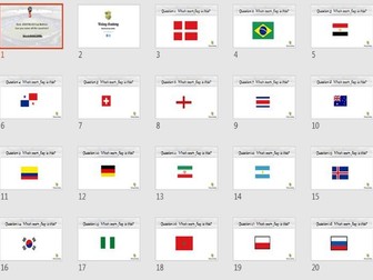World Cup Russia 2018 - Name that flag quiz.