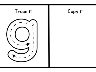 Lowercase letters - Trace and Copy