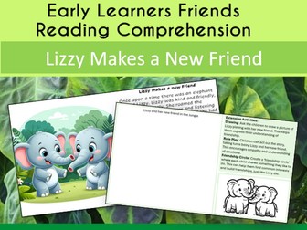 EYFS Friends Reading Comprehension Story