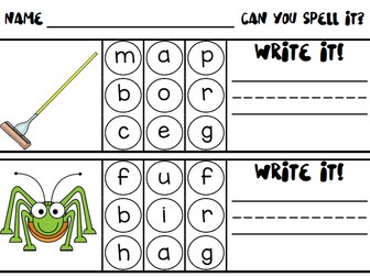 Spelling CVC Words Activity