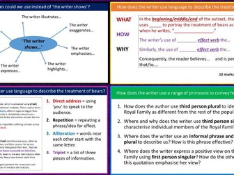 AQA Language Paper 2  Q1, Q2, Q3 (KS4)