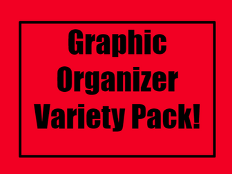 FREE Graphic Organizer Variety Pack with 7 Editable Templates!!