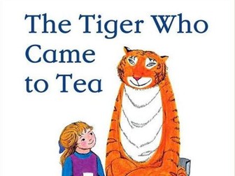 KS1 The Tiger Who came to Tea story map(s)