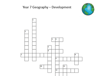 Geography word searches and crossword puzzles