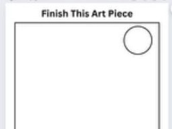 Finish the Art Piece- Creative Activity