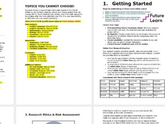 Higher Project Qualification HPQ student handbook AQA focused