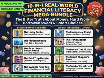10-in-1 Real-World Financial Literacy Mega Bundle | KS2 Math, SEL & Life Skills