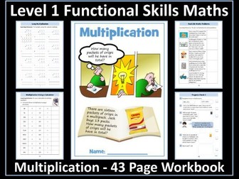 Functional Skills Maths Level 1 - Multiplication Workbook