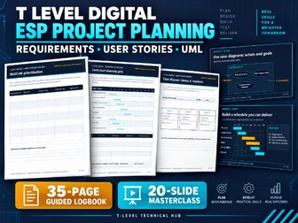 T Level Digital ESP Planning & UML Pack