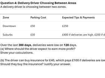 AQA Core Maths 2B Cost Benefit Analysis