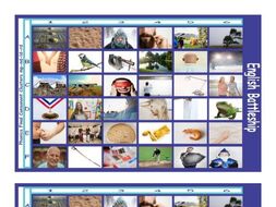 Phonics Final Consonant Clusters mp-nd-ld-rd Photo Battleship Game