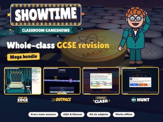 Showtime: Classroom Gameshows, Mega bundle | AQA and Edexcel | Revision Games