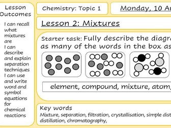 Topic 1 - Lesson 2 - Mixtures