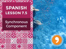 Spanish Lesson 7.5: Synchronous Component - Teacher Notes