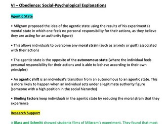 AQA A-Level Psychology | A* Notes | Social Influence