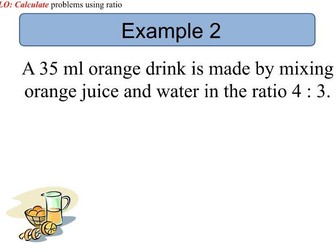 Sharing using ratio