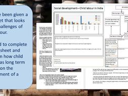 Social development (HDI, indicators, child labour and refugee crisis) with homework AQA & Eduqas