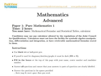 3 A level MATHS Mock Papers - Professionally Written with Mark schemes